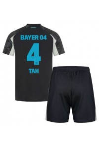 Fotbalové Dres Bayer Leverkusen Jonathan Tah #4 Dětské Třetí Oblečení 2024-25 Krátký Rukáv (+ trenýrky)